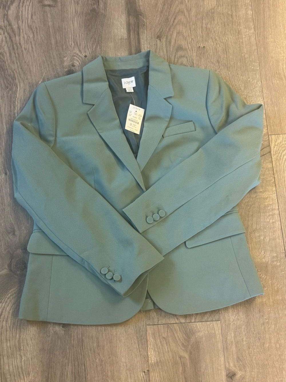 New w Tags J. Crew Seafoam Celery Sage Celadon Green Schoolboy Blazer 10P - Picture 2 of 6